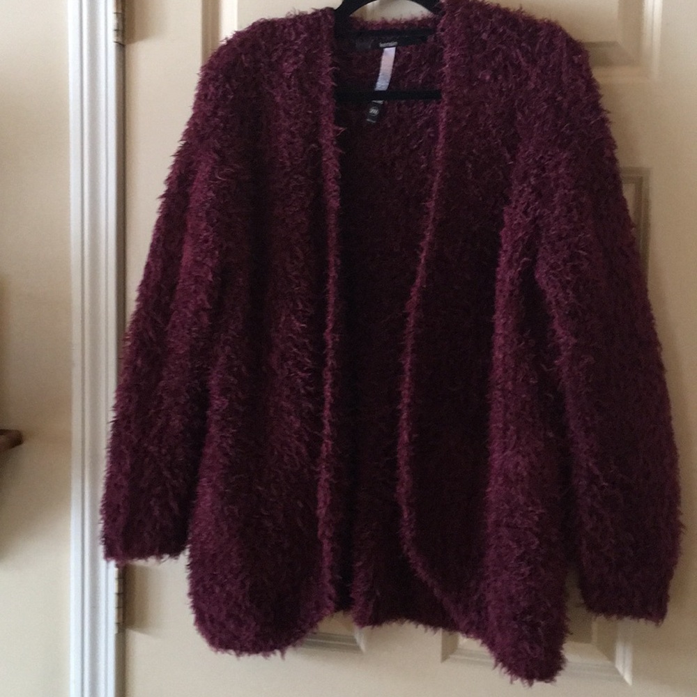 Wine colored sweater perfect for spring